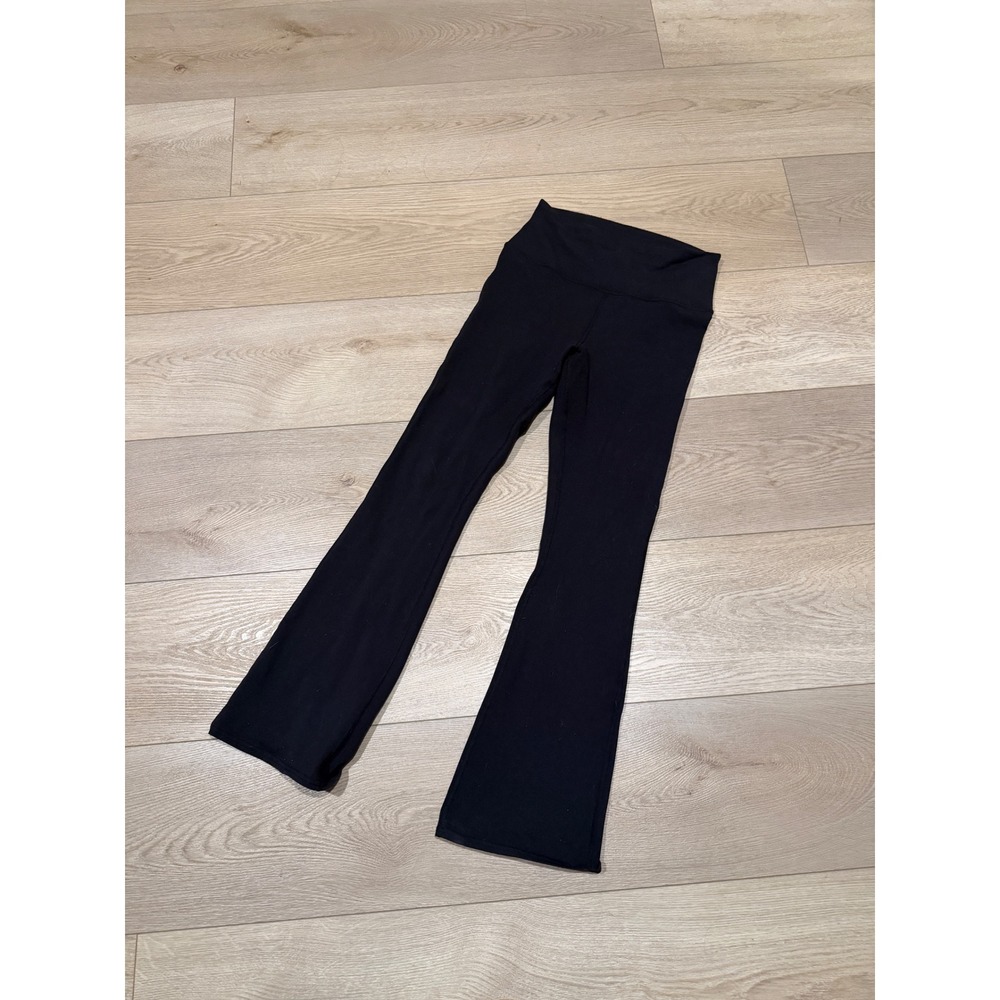Alo Yoga Airbrush High-Waist Leggings Black Bootcut M Inseam 24.5" S